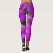 Deep Pink Floral Waterverf Style Art Leggings (Achterkant)