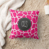 Deep Pink Giraffe Animal Print; Krijtbord Kussen (Deken)