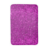 Deep Pink Glam Faux Glitter Pattern Badmat (Voorkant Verticaal)