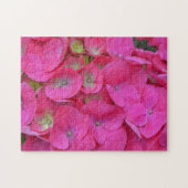 Deep Pink Hydrangea Bloemblaadje Tuin Puzzel Legpuzzel (Horizontaal)