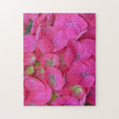 Deep Pink Hydrangea Bloemblaadje Tuin Puzzel Legpuzzel (Verticaal)