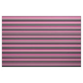 Deep Pink, Light Pink, Dark Slate Grey en Black Stof (Fat Quarter)