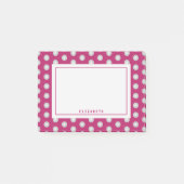 Deep Pink Pot Name Sjabloon Post-it® Notes (Voorkant)