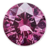 Deep Pink Spinel Crystal Pattern Keramische Knop (Voorkant)
