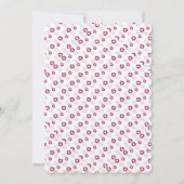 Deep Pink Spring Floral Moederdag Brunch Kaart (Achterkant)