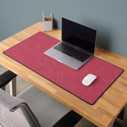 Deep pink  textured swirling  pattern bureaumat (Kantoor 2)