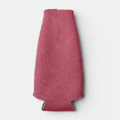 Deep pink  textured swirling  pattern flesjeskoeler (Voorkant)