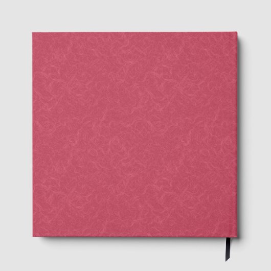 Deep pink textured swirling pattern gastenboek (Achterkant)