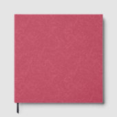 Deep pink  textured swirling  pattern gastenboek (Voorkant)