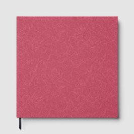 Deep pink  textured swirling  pattern gastenboek
