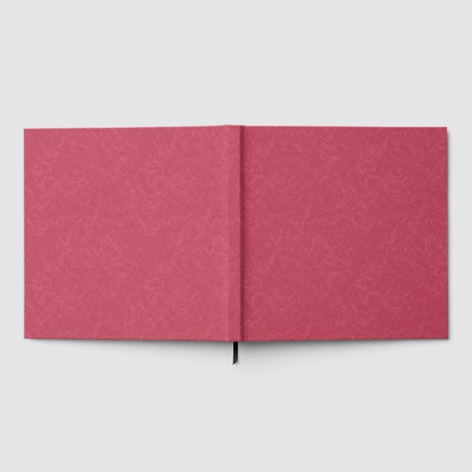 Deep pink  textured swirling  pattern gastenboek (Volledig)