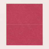 Deep pink  textured swirling  pattern visitekaartje (Buitenkant ongevouwen)