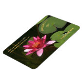 DEEP-PINK WATER LILY MAGNEET (Linkerzijde)
