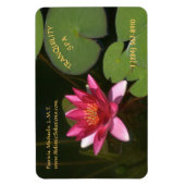 DEEP-PINK WATER LILY MAGNEET (Verticaal)