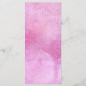 Deep Pink Waterverf & Mandala Bruiloft Menu (Achterkant)