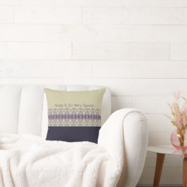 Deep Plum Roze Beige en Licht Grijs Modern Kussen