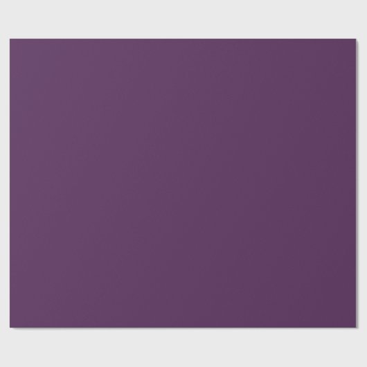 Deep Plum Solid Color | Klassiek | Elegant Cadeaupapier (Vlak)