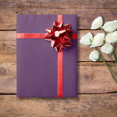 Deep Plum Solid Color | Klassiek | Elegant Cadeaupapier