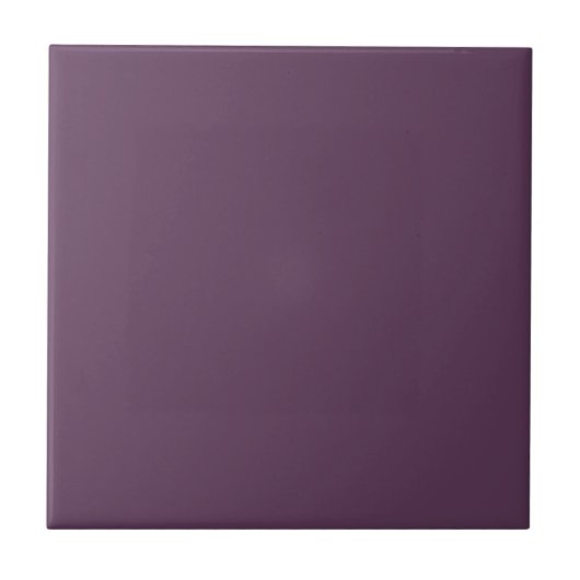 Deep Plum Solid Color  Tegeltje (Voorkant)