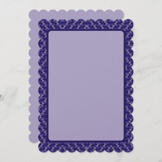 Deep Plum Wave Feestdagenkaart (Voorkant / Achterkant)