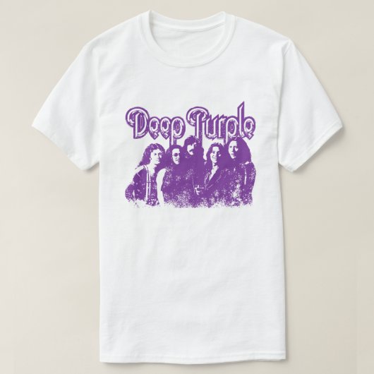 DEEP PURPLE BAND MERCHANDISE PORTRET T-SHIRT (Design voorkant)