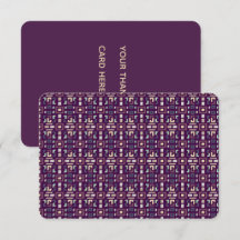 Deep Purple en Gedempte Aardse Abstract Geometrisc