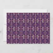 Deep Purple en Gedempte Aardse Abstract Geometrisc Kaart (Voorkant)