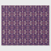 Deep Purple en Gedempte Aardse Abstracte Geometrie Cadeaupapier (Vlak)