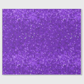 Deep Purple Glam Faux Glitter Pattern Cadeaupapier (Vlak)