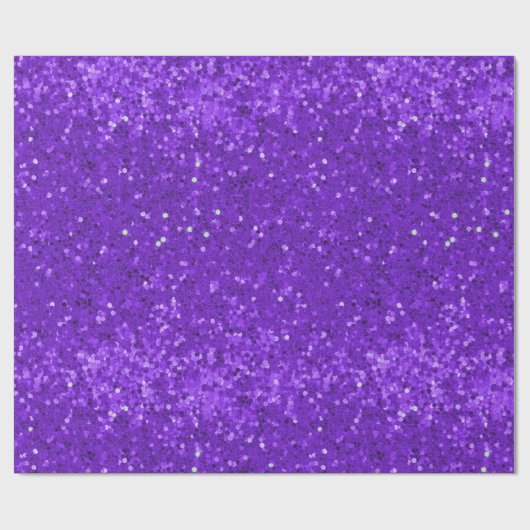 Deep Purple Glam Faux Glitter Pattern Cadeaupapier (Vlak)