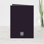 Deep Purple Strokes-New Year's Card Feestdagen Kaart (Achterkant)