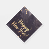 Deep Purple Strokes-New Year's Card Servet (Hoek)