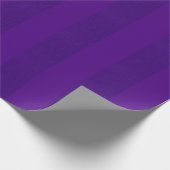 Deep Purple Tone‑on‑Tone Streep Cadeaupapier (Op m (Hoek)