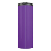 Deep Purple White Script Custom Thermal Tumbler Thermosbeker (Achterkant)