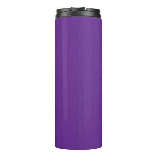 Deep Purple White Script Custom Thermal Tumbler Thermosbeker (Achterkant)