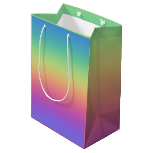 Deep Rainbow Gradient Cft Bag Medium Cadeauzakje (Achterkant Gekanteld)