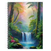 Deep Rainforest Waterval Notitieboek (Voorkant)