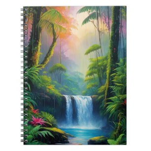 Deep Rainforest Waterval Notitieboek