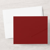 Deep Red 4 Green Pink Gold Christmas Trees Party  All In One Uitnodiging (Achterkant)