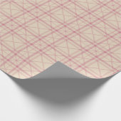 Deep Red and Charcoal Traditional Tartan Cadeaupapier (Hoek)