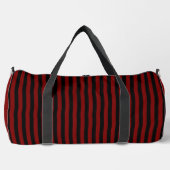 Deep Red & Black Stripes on White | Bold, Stylish Plunjezak (Voorkant)