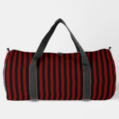 Deep Red & Black Stripes on White | Bold, Stylish  Plunjezak (Achterkant)