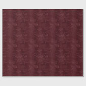 Deep Red Bourgogne Bloemen Cadeaupapier (Vlak)