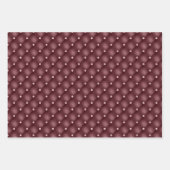 Deep Red Bourgogne Bloemen Inpakpapier Vel (Voorkant 3)