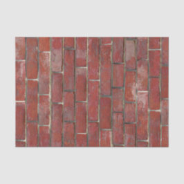 Deep Red Brick Pattern Tissuepapier