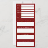 Deep Red Church Connection Card Kaart (Achterkant)