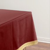 Deep Red Crown Crest Personalized Tablecloth Tafelkleed (Voorbeeld)