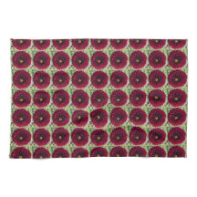 Deep Red Dahlia Floral Pattern