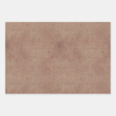 Deep Red Faux Linen Inpakpapier Vel (Voorkant 2)