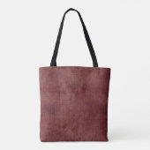 Deep Red Faux Linen (linnen look) Tote Bag (Achterkant)